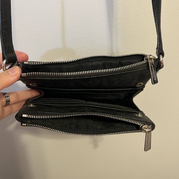 AUTHENTIC Michael Kors Crossbody with MK Logo all over - Picture 4 of 4
